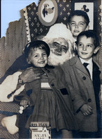 1953 Christmas Photo Janie-Louis-Alphonse-original
