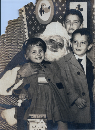1953 Christmas Photo Janie-Louis-Alphonse-original