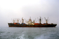 1979-12 SS Samuel Chase in Hong Kong Harbor