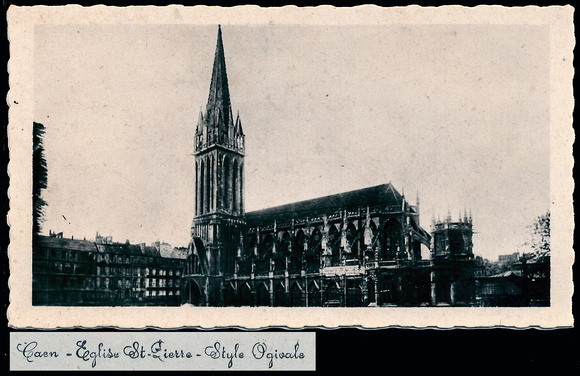 1945 - Caen Postcard 05 black